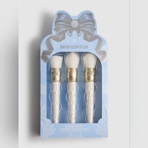 3-Piece Bridgerton Makeup Brush Set Primark Exclusive White Gold